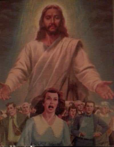 Image result for pictures of person running from Jesus
