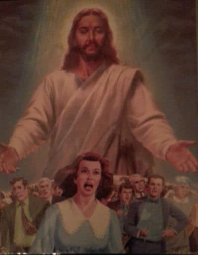 jesus people running away