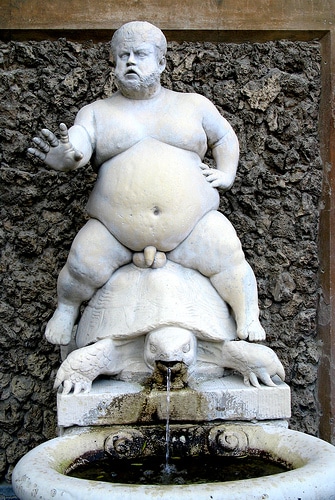 fat man statue