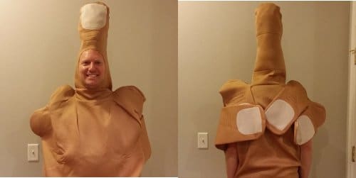 middle finger costume