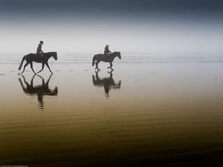 Horseback on Sand