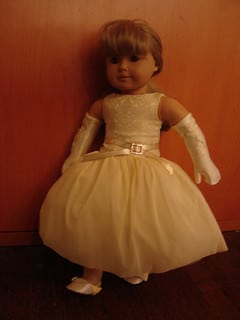 american girl doll wedding dress