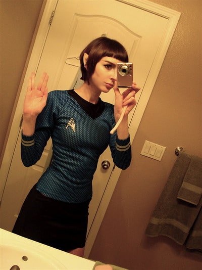 hot nerdy woman spock